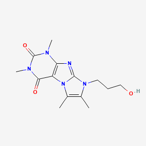 8-(3-hydroxypropyl)-1,3,6,7-tetramethyl-1H-imidazo[2,1-f]purine-2,4(3H,8H)-dione