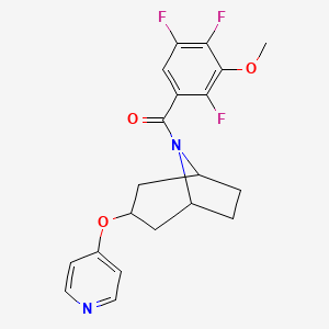 ((1R,5S)-3-(pyridin-4-yloxy)-8-azabicyclo[3.2.1]octan-8-yl)(2,4,5-trifluoro-3-methoxyphenyl)methanone