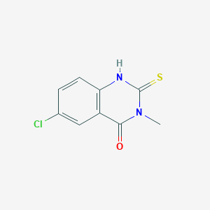 6-chloro-3-methyl-2-sulfanylidene-1H-quinazolin-4-one