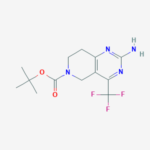 Tert-butyl 2-amino-4-(trifluoromethyl)-7,8-dihydro-5H-pyrido[4,3-d]pyrimidine-6-carboxylate