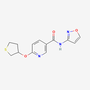 N-(isoxazol-3-yl)-6-((tetrahydrothiophen-3-yl)oxy)nicotinamide