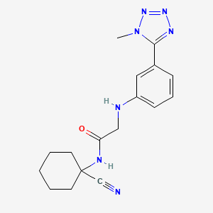 N-(1-cyanocyclohexyl)-2-{[3-(1-methyl-1H-1,2,3,4-tetrazol-5-yl)phenyl]amino}acetamide