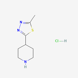 2-Methyl-5-(piperidin-4-yl)-1,3,4-thiadiazole hydrochloride