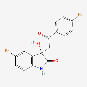 5-Bromo-3-(2-(4-bromophenyl)-2-oxoethyl)-3-hydroxyindolin-2-one