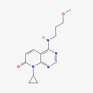 8-cyclopropyl-4-((3-methoxypropyl)amino)pyrido[2,3-d]pyrimidin-7(8H)-one