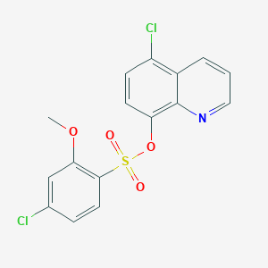 5-Chloroquinolin-8-yl 4-chloro-2-methoxybenzene-1-sulfonate