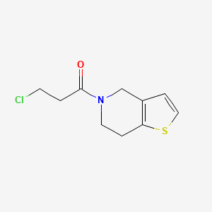 molecular formula C10H12ClNOS B2571407 3-Chlor-1-(4H,5H,6H,7H-Thieno[3,2-c]pyridin-5-yl)propan-1-on CAS No. 953757-10-3