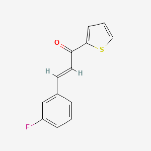 molecular formula C13H9FOS B2571414 (2E)-3-(3-Fluorophenyl)-1-(thiophen-2-yl)prop-2-en-1-one CAS No. 1820797-73-6