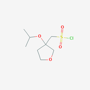 [3-(Propan-2-yloxy)oxolan-3-yl]methanesulfonyl chloride