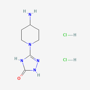 3-(4-Aminopiperidin-1-yl)-1H-1,2,4-triazol-5-ol dihydrochloride