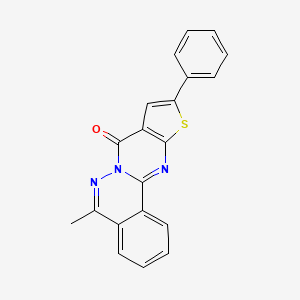 5-methyl-10-phenyl-8H-thieno[2',3':4,5]pyrimido[2,1-a]phthalazin-8-one