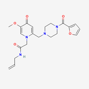 N-allyl-2-(2-((4-(furan-2-carbonyl)piperazin-1-yl)methyl)-5-methoxy-4-oxopyridin-1(4H)-yl)acetamide