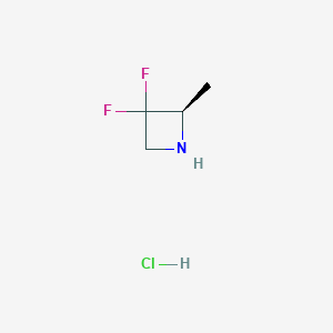 (2R)-3,3-difluoro-2-methyl-azetidine;hydrochloride
