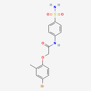 2-(4-bromo-2-methylphenoxy)-N-(4-sulfamoylphenyl)acetamide