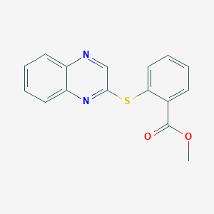 Methyl 2-(2-quinoxalinylsulfanyl)benzenecarboxylate