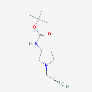 Carbamic acid, N-[1-(2-propyn-1-yl)-3-pyrrolidinyl]-, 1,1-dimethylethyl ester