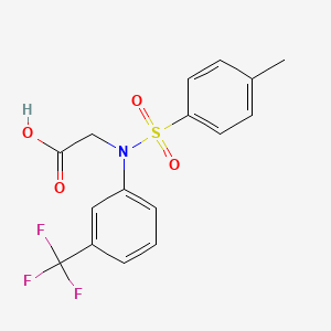 N-[(4-methylphenyl)sulfonyl]-N-[3-(trifluoromethyl)phenyl]glycine