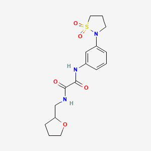 N1-(3-(1,1-dioxidoisothiazolidin-2-yl)phenyl)-N2-((tetrahydrofuran-2-yl)methyl)oxalamide