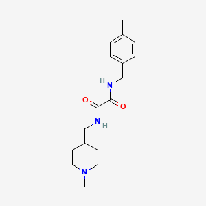 molecular formula C17H25N3O2 B2571516 N1-(4-甲基苄基)-N2-((1-甲基哌啶-4-基)甲基)草酰胺 CAS No. 953171-33-0