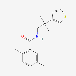 molecular formula C17H21NOS B2571523 2,5-dimethyl-N-(2-methyl-2-(thiophen-3-yl)propyl)benzamide CAS No. 2320898-84-6
