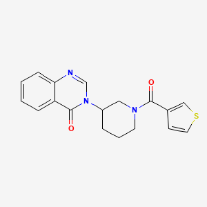 3-(1-(thiophene-3-carbonyl)piperidin-3-yl)quinazolin-4(3H)-one
