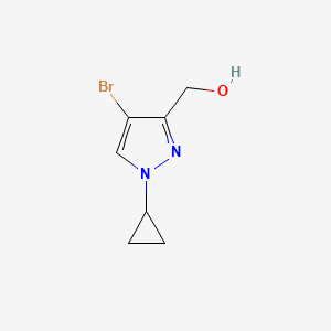 (4-Bromo-1-cyclopropylpyrazol-3-yl)methanol