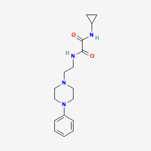 N1-cyclopropyl-N2-(2-(4-phenylpiperazin-1-yl)ethyl)oxalamide