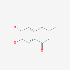 molecular formula C13H16O3 B2571573 6,7-dimethoxy-3-methyl-3,4-dihydro-2H-naphthalen-1-one CAS No. 408312-82-3