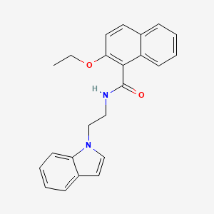 molecular formula C23H22N2O2 B2571579 2-ethoxy-N-(2-indol-1-ylethyl)naphthalene-1-carboxamide CAS No. 689263-35-2