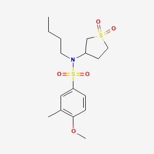 N-butyl-N-(1,1-dioxidotetrahydrothiophen-3-yl)-4-methoxy-3-methylbenzenesulfonamide