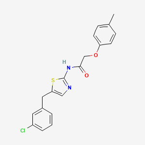 molecular formula C19H17ClN2O2S B2571607 N-[5-(3-Chloro-benzyl)-thiazol-2-yl]-2-p-tolyloxy-acetamide CAS No. 301176-02-3