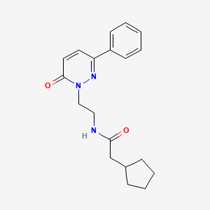 2-cyclopentyl-N-(2-(6-oxo-3-phenylpyridazin-1(6H)-yl)ethyl)acetamide