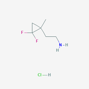 2-(2,2-Difluoro-1-methylcyclopropyl)ethan-1-amine hydrochloride