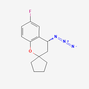 (4R)-4-Azido-6-fluorospiro[3,4-dihydrochromene-2,1'-cyclopentane]