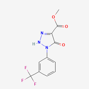 Methyl 5-hydroxy-1-[3-(trifluoromethyl)phenyl]-1,2,3-triazole-4-carboxylate