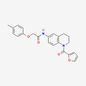 N-(1-(furan-2-carbonyl)-1,2,3,4-tetrahydroquinolin-6-yl)-2-(p-tolyloxy)acetamide