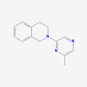 molecular formula C14H15N3 B2571668 2-(6-Methylpyrazin-2-yl)-1,2,3,4-tetrahydroisoquinoline CAS No. 2097935-74-3