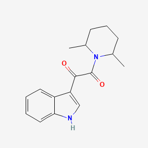 molecular formula C17H20N2O2 B2571676 1-(2,6-dimethylpiperidin-1-yl)-2-(1H-indol-3-yl)ethane-1,2-dione CAS No. 852367-14-7