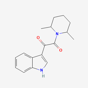 molecular formula C17H20N2O2 B2571676 1-(2,6-二甲基哌啶-1-基)-2-(1H-吲哚-3-基)乙烷-1,2-二酮 CAS No. 852367-14-7