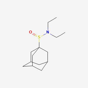 molecular formula C14H25NOS B2571685 N,N-diethyladamantane-1-sulfinamide CAS No. 306278-22-8
