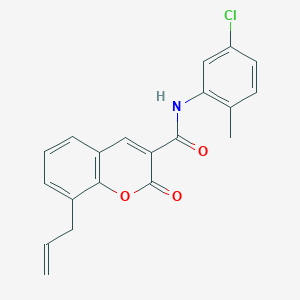 N-(5-chloro-2-methylphenyl)-2-oxo-8-(prop-2-en-1-yl)-2H-chromene-3-carboxamide