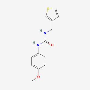 molecular formula C13H14N2O2S B2571694 1-(4-Methoxyphenyl)-3-(thiophen-3-ylmethyl)urea CAS No. 1211667-94-5