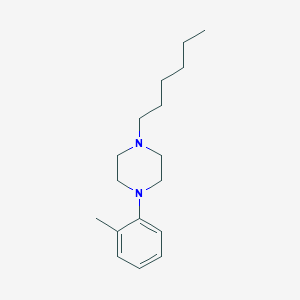 molecular formula C17H28N2 B2571696 1-Hexyl-4-(2-methylphenyl)piperazine CAS No. 866151-47-5
