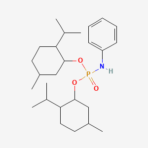N-bis[(5-methyl-2-propan-2-ylcyclohexyl)oxy]phosphorylaniline