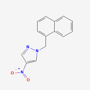 molecular formula C14H11N3O2 B2571711 1-(naphthalen-1-ylmethyl)-4-nitro-1H-pyrazole CAS No. 400877-61-4