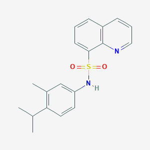 (3-Methyl-4-(isopropyl)phenyl)(8-quinolylsulfonyl)amine