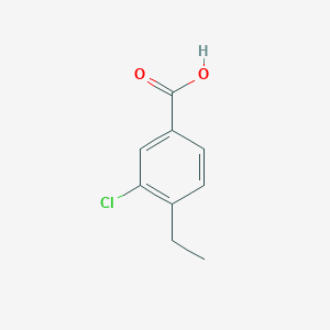 molecular formula C9H9ClO2 B2571722 3-Chloro-4-ethylbenzoic acid CAS No. 2923-66-2; 67648-07-1