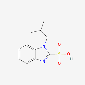 molecular formula C11H14N2O3S B2571726 1-Isobutyl-1H-benzimidazole-2-sulfonic acid CAS No. 381705-51-7