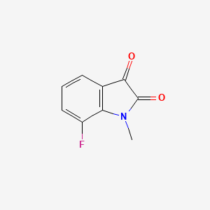 molecular formula C9H6FNO2 B2571759 7-Fluoro-1-methylindoline-2,3-dione CAS No. 875003-43-3