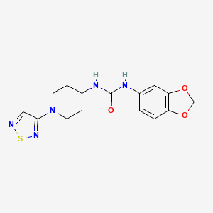 3-(2H-1,3-benzodioxol-5-yl)-1-[1-(1,2,5-thiadiazol-3-yl)piperidin-4-yl]urea